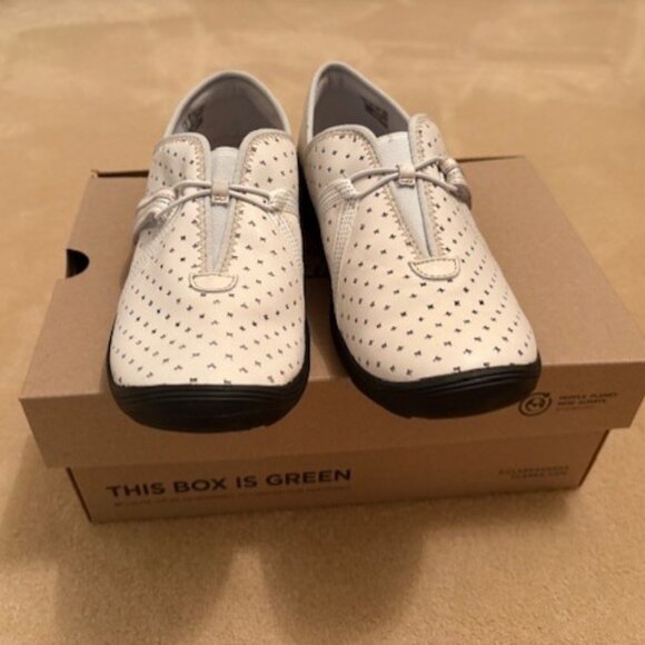 Clarks Fiana Braley White Leather Shoes 8 - Picture 2 of 3